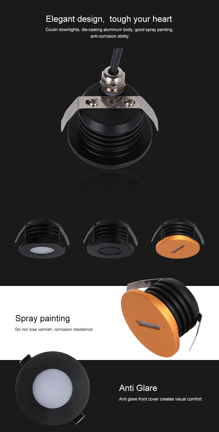 Wholesale price smd 1.5w IP44 COB chips led down light