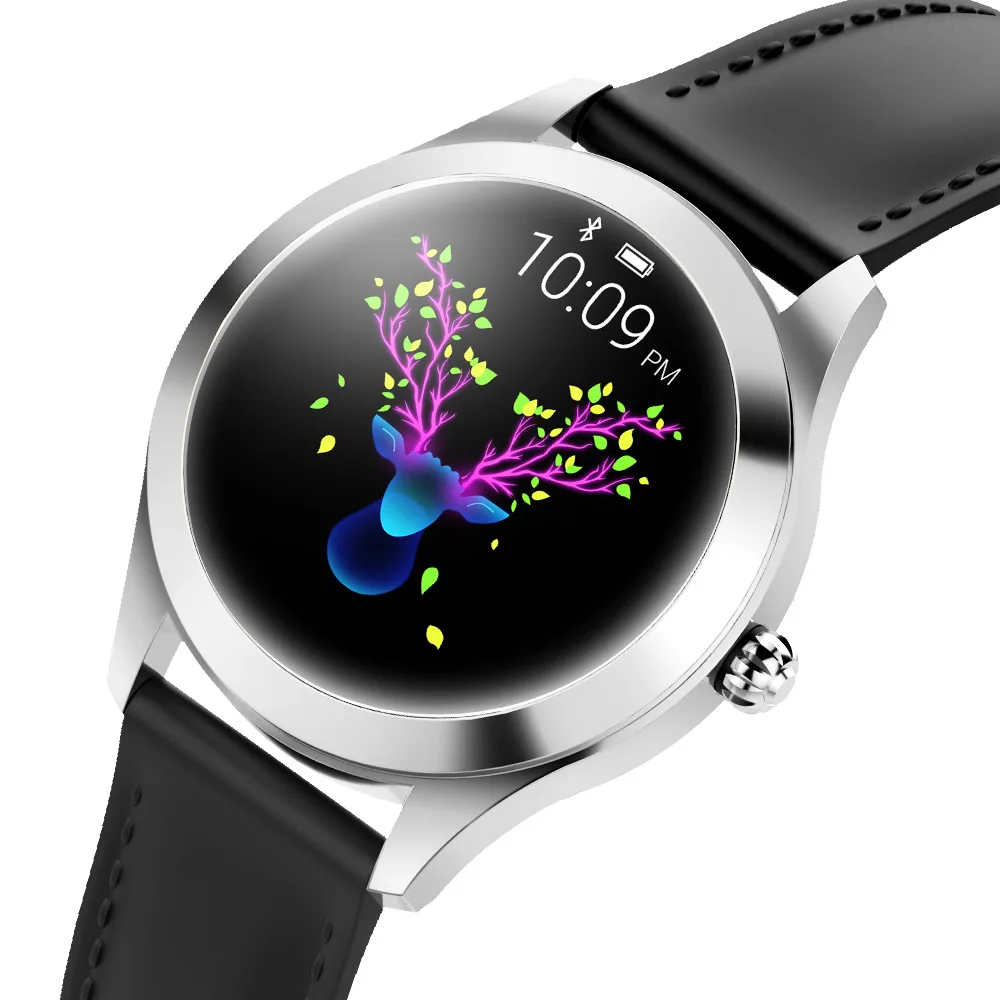Kw10 Smart Watch Women Ip68 Waterproof Heart Rate Monitoring For