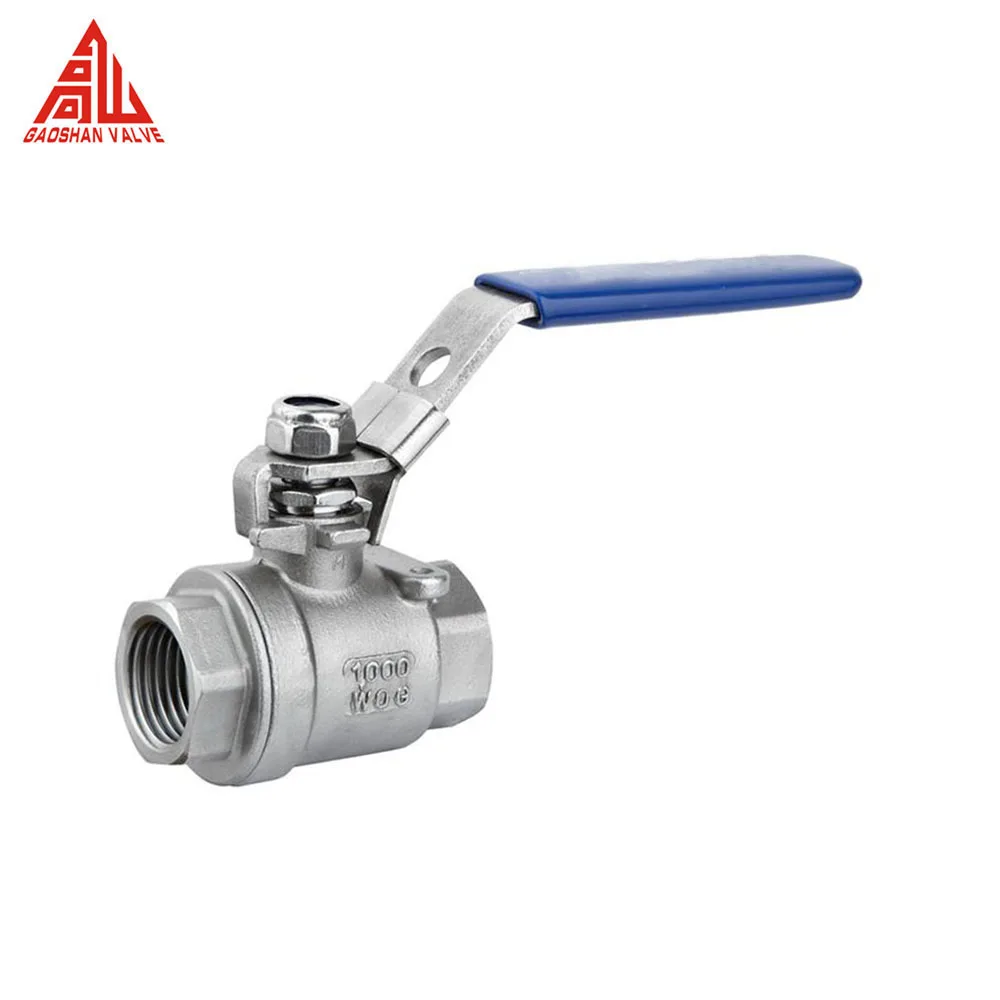 Stainless Steel 2pc Ball Valve With Lock Handle - Buy 2pc Ball Valve ...