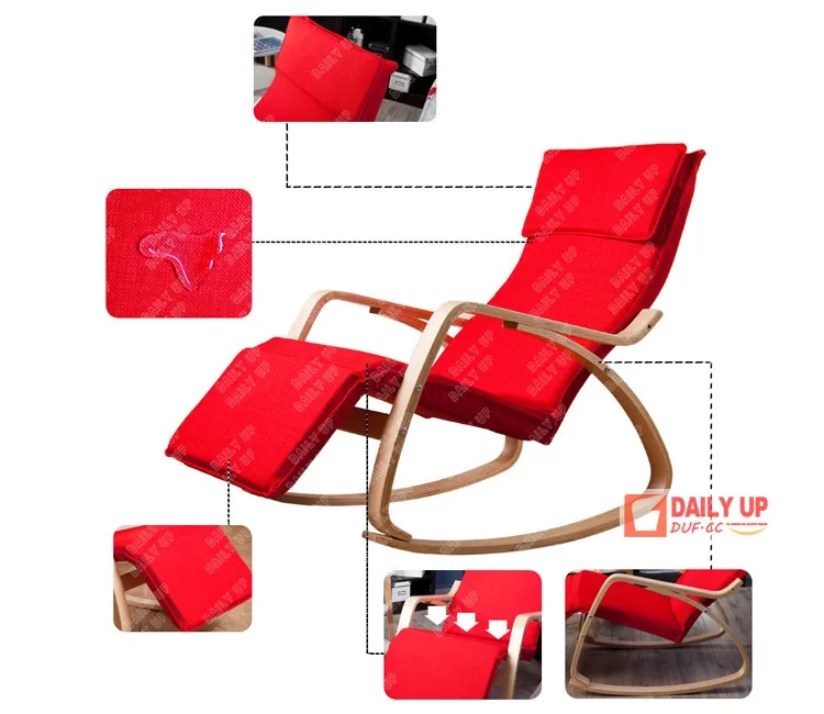 Alibaba China Supplier Wooden Rocking Armchair For Old People