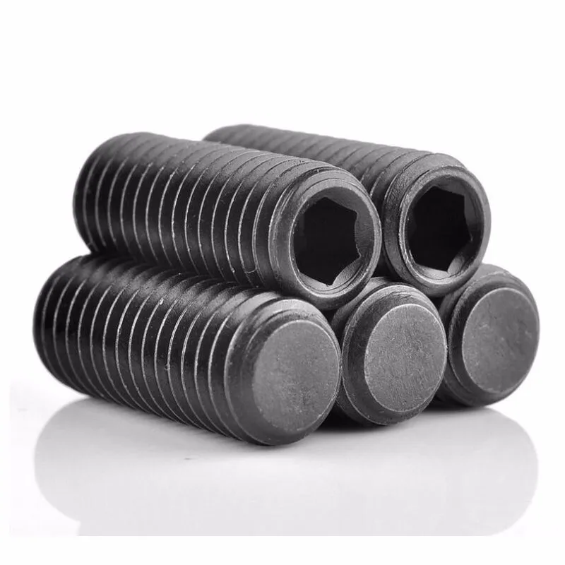 High Tensile Gr 8.8 M24 Steel Black Oxide Hexagon Socket Set Screw With Flat Point Din 913 Buy