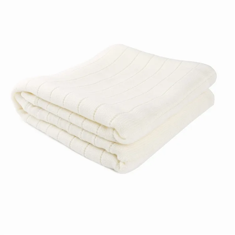 Machine Washable Super Soft Merino Wool Rib Pattern Baby Blanket Buy