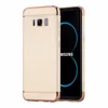 Plated metal bumper Full body case for samsung Galaxy S8 hard pc back cover cellphone Case