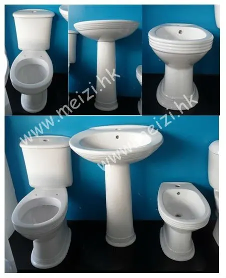Bathroom europe ceramic washdown two pics sanitary ware closestool toilet