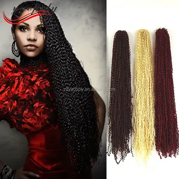 24inch Soft Zizi Braids Synthetic Braiding Hair Micro Knot Curl