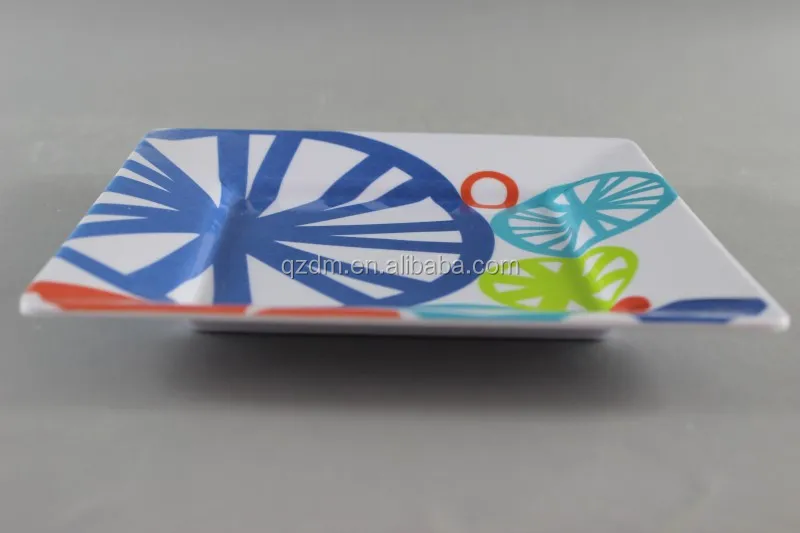 8" Melamine Square Plate 21x21cm Sales Promotion