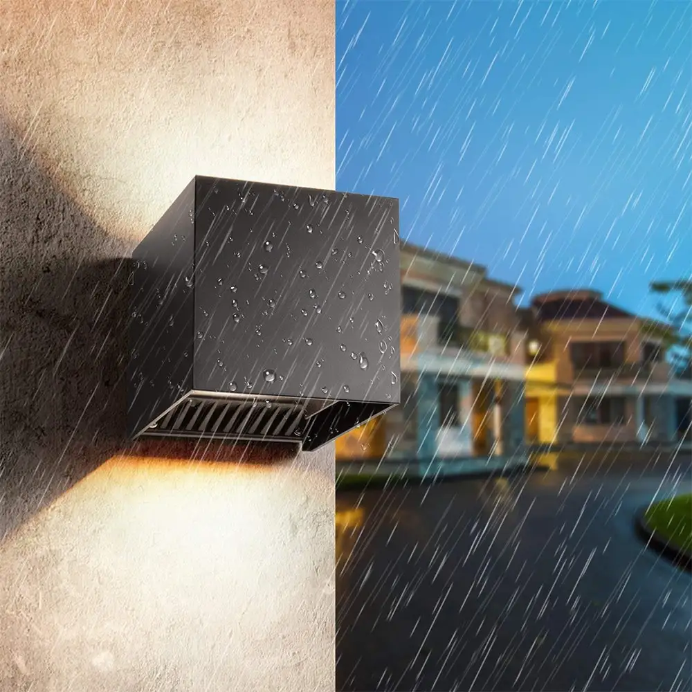 12w Aluminum Waterproof Ip65 Led Exterior Wall Lamp Adjustable Outdoor