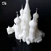 Rapid prototyping part/ 3d printing castle model/ building prototype/ Zaha hadid partner