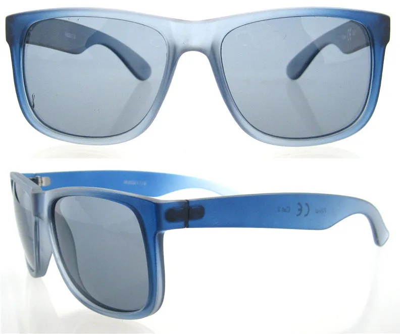 Rubber Feel Sunglasses For Men Gradual Blue Polarized Lenc Ce Fda Uv400