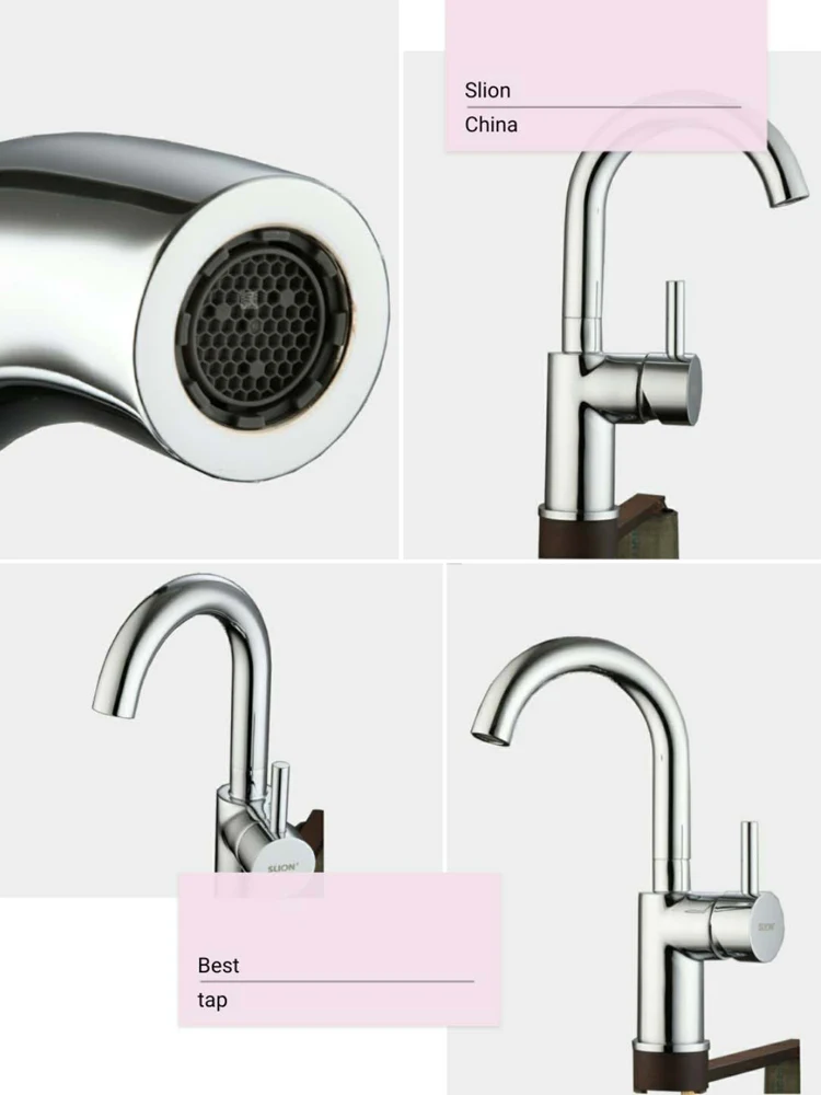 Factory brass chrome taps with CE approval mixer basin taps