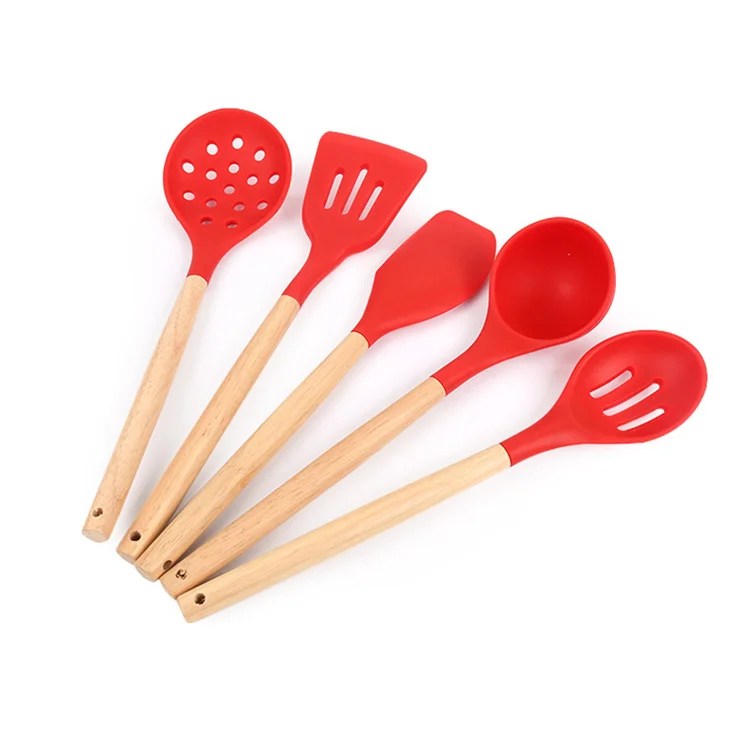 5 Pcs Of Personalized Eco Friendly Heat Resistant Silicone Cooking Heat Resistant Silicone Cooking