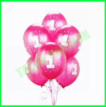 colored number balloons