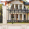 Ornaments house aluminum fence post grill design for boundary wall