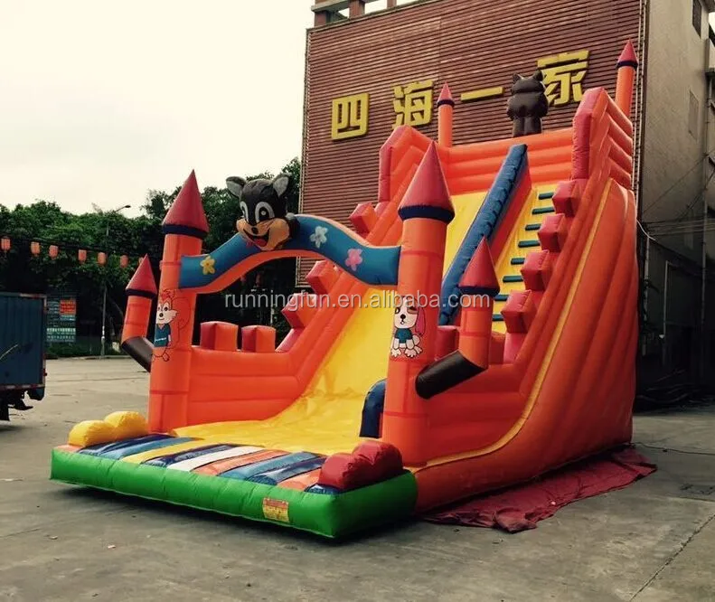 Popular Design Giant Inflatable Squirrel Slide Adult N Kids Inflatable