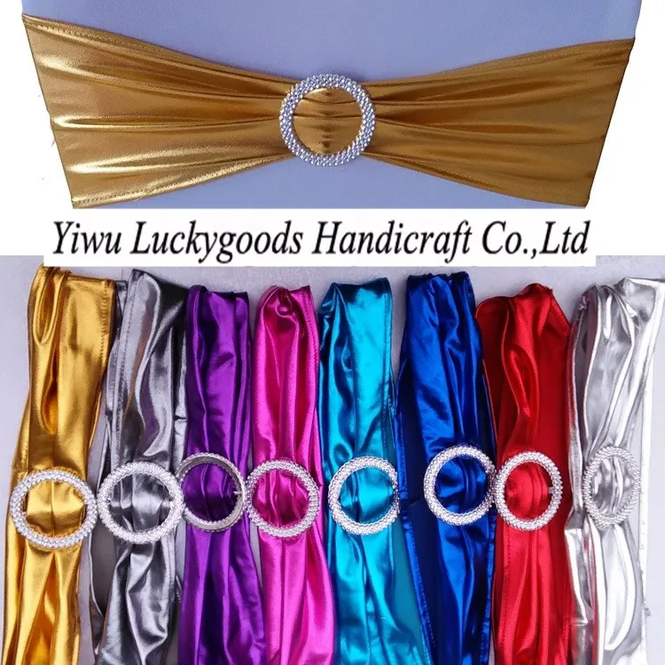 Lgs031 Royal Blue Satin Chair Sash Wedding Chair Back Tie For Sale