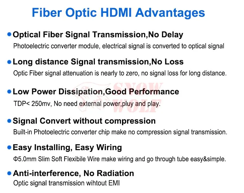 Fiber HDMI cable Manufacturer 10M 15M 20M 30M 50M 70M 80M 100M 4K/60Hz RGB 4:4:4 18Gbps Fiber Optic HDMI 2.0b cable - ANKUX.COM