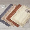 Curved Machine Washing Durable Cotton Terry High Quality Bathroom Floor Bath Mat And Rug For Hotel/Spa/Outdoor In Bulk