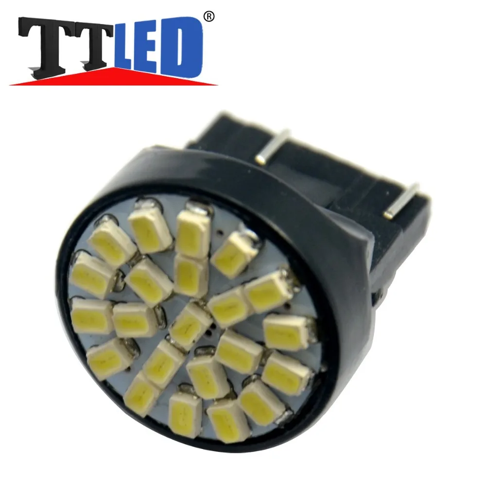 W21W 7440 W3X16D Xenon LED 54-SMD 1210 HIGH BREAK Car Light Bulbs A