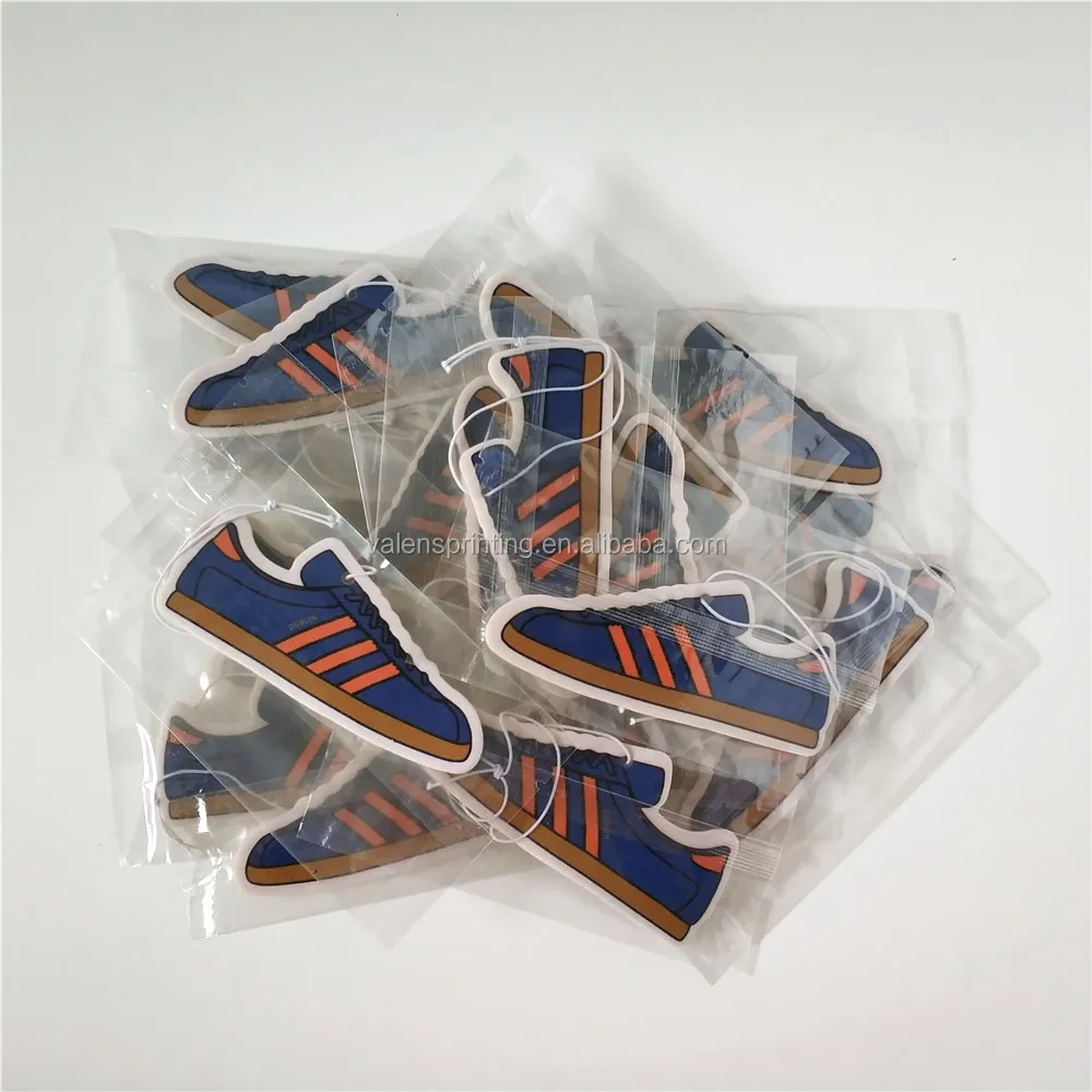 Custom Hanging Paper Car Scent Air Freshener For Promotional Shoes