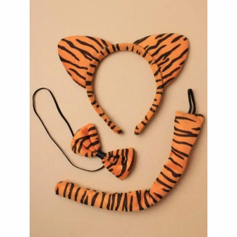 Horse Ears Tail Set Animal Headband Fancy Dress Costume Accessory One