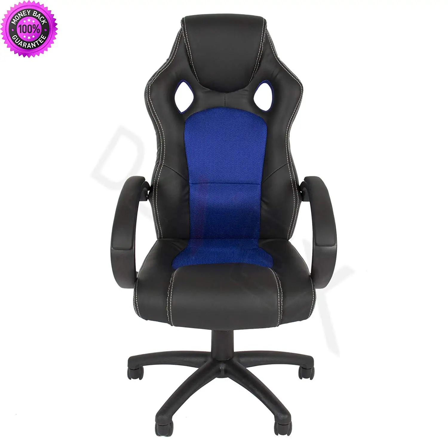 DzVeX_Executive Racing Gaming Office Desk Chair PU Leather Swivel - Back (Blue) And home office desk home office furniture collections modular home office furniture office furniture office
