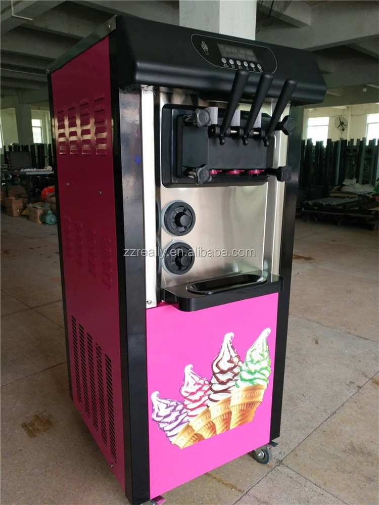 Oem Commercial Vertical 3 Flavor 25l Soft Serve Ice Cream Making