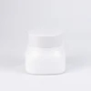 Fancy 15g 30g 50g 90g 150g opaque vintage ceramic cosmetic glass packaging opal face cream container jars with round lid
