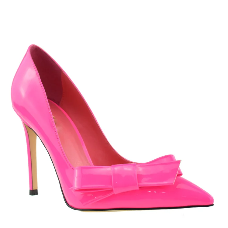 neon pink heels