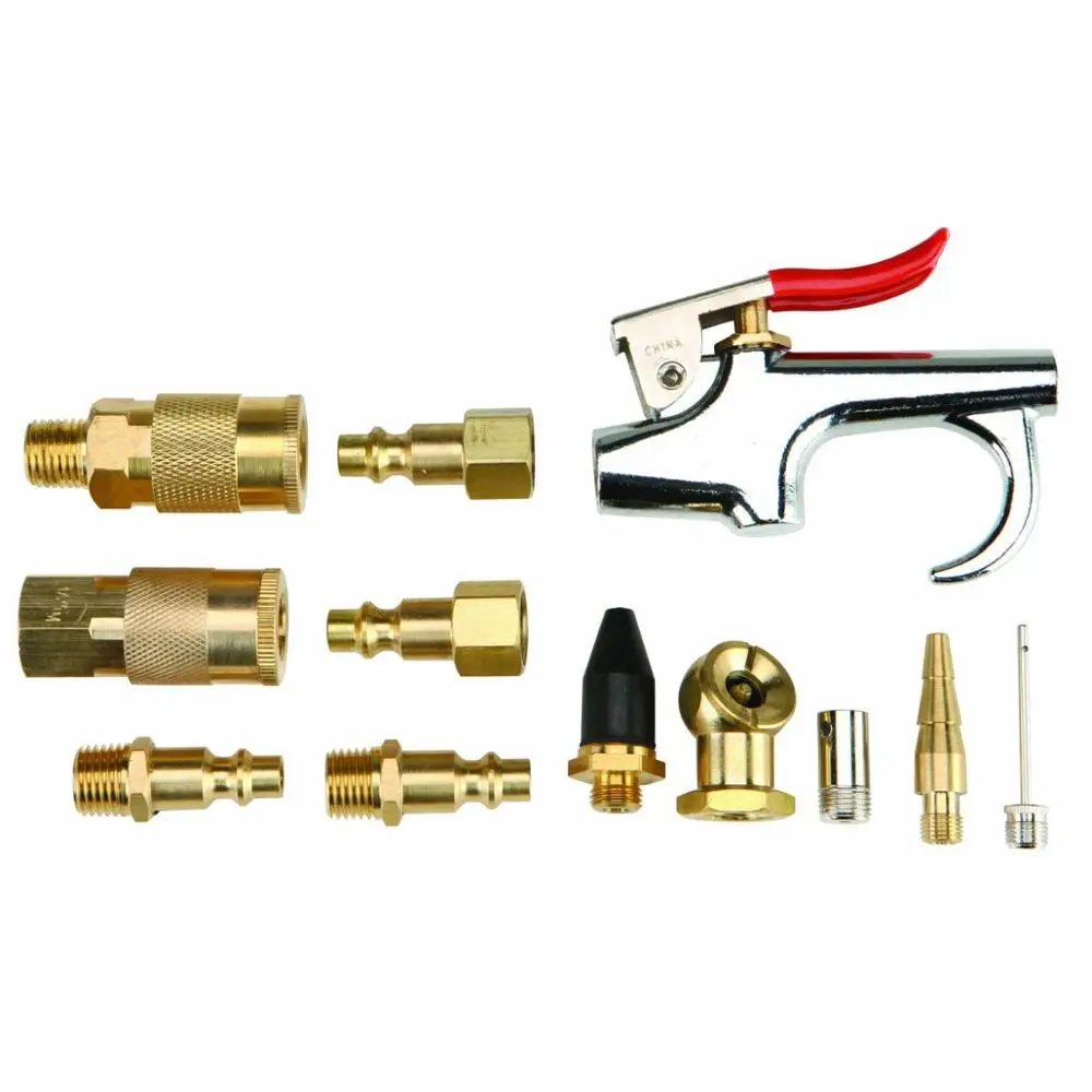 5X Air Tool Compressor Blow Gun Chuck Pneumatic Accessories Kit w/ Safety Nozzle