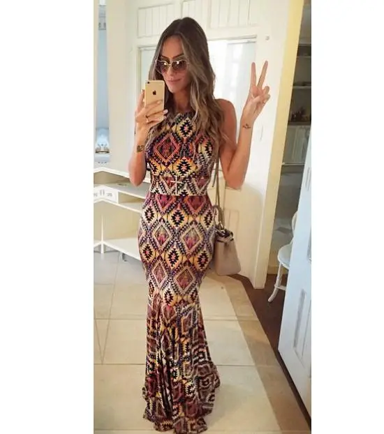 Summer Dress 2015 Print Maxi Dresses Casual Vintage Women Sleeve Long Vestidos Ladies Wear Summer Dress 2015 Print Maxi Dresses Casual Vintage Women Sleeve Long Vestidos Ladies Wear