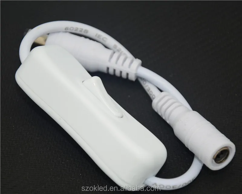 White Color Male/female Dc Power Jack Wire Dc Connector Cable With