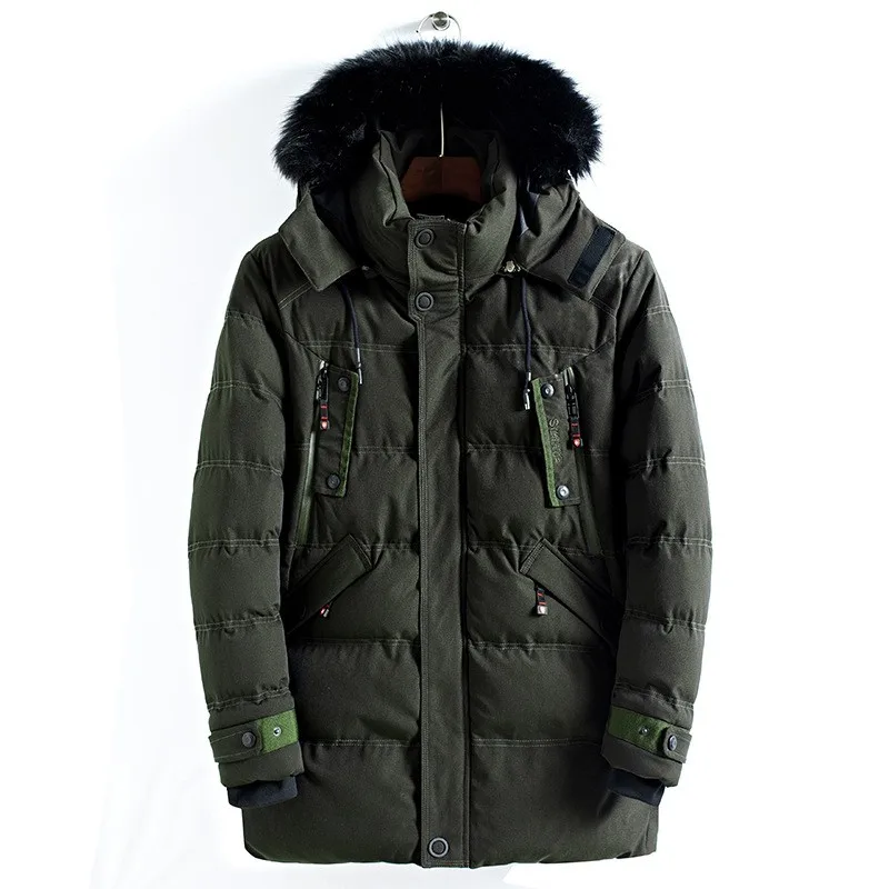 Wholesale Dropship Thick Green Long Jackets For Men Winter - Buy ...