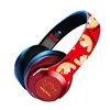 Customized led light logo BT 5.0 headset wireless headphones with angry bear for speaker amplifier