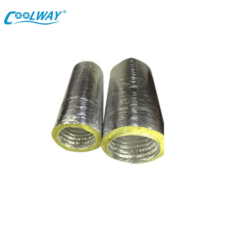 High Quality Round Insulated Duct Aluminum Foil Hose Flexible Pvc Tubing Single/double Ducts 6"