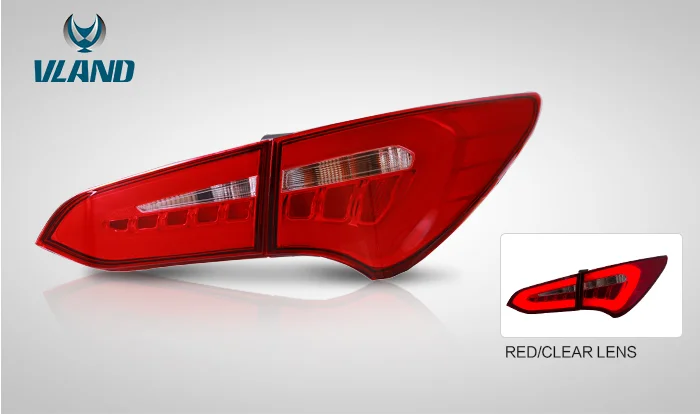 Vland factory for car tail lamp for Santafe IX45 tail light 2013 2014 2015 216 2017 2018  for Santafe IX45 taillight