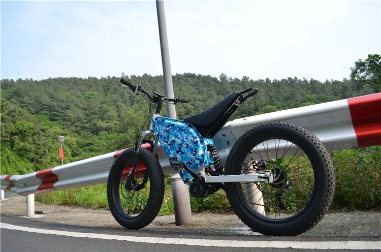 Full Suspension 24 Inch 48v 1000w Bafang Mid Motor Electric Fat Tire ...