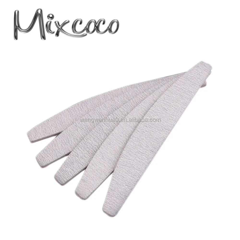 3ways Nail File 100/180 Curved Colorful Round Double Side Abrasive