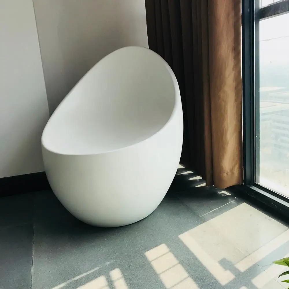 Muebles De Interior Cristal En Forma De Huevo De Plástico Reforzado