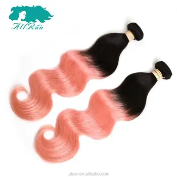 10 26 Cheap Rose Gold Ombre Body Wave Hair Extensions Black Women