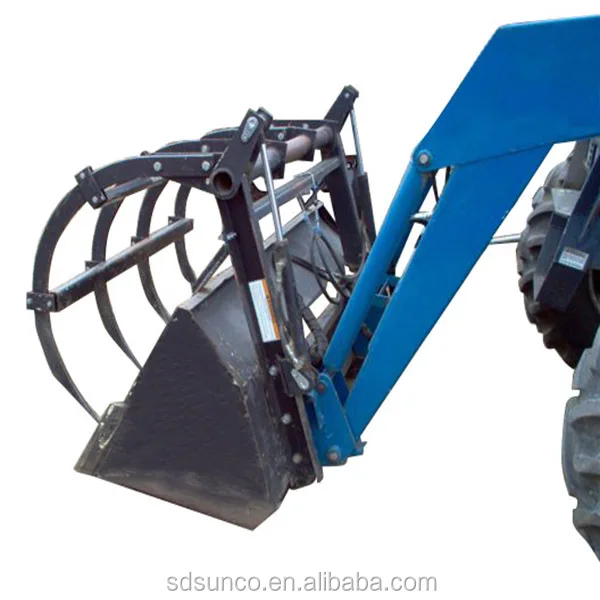 Farm Tractor Grapple Bucket For Front End Loader Buy Used Grapple