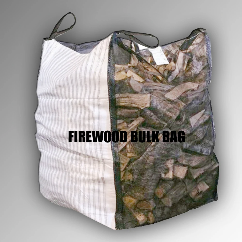 Factory Polypropylene Breathable Big Plastic Firewood Storage Jumbo Bag