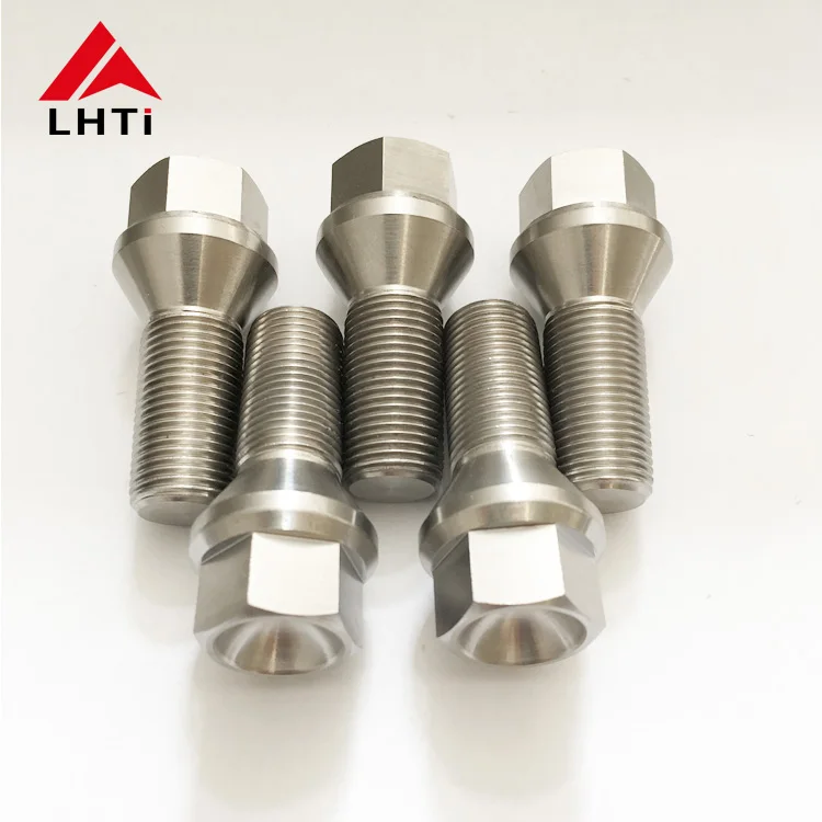Ti6al4v Titanium Wheel Bolts/titanium Lug Bolts M12 X1.5 And M14 X1.5