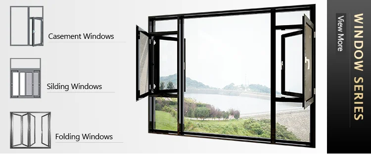 wood color veka aluminum casement window