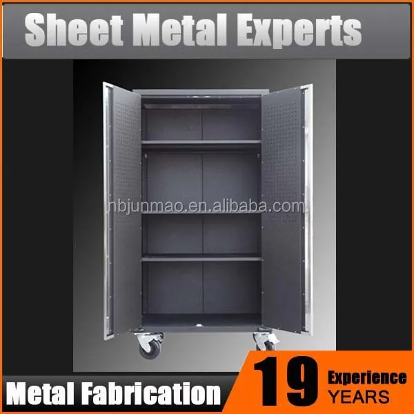 Garage Multi Purpose Double Door Metal Storage Tall Cabinet On Wheels Buy Metal Storage Cabinet Tall Cabinet Tall Storage Cabinet Product On Alibaba Com