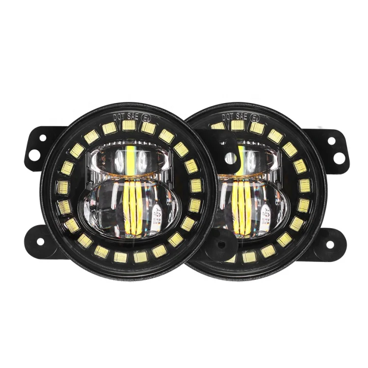 DOT/Emark approved ! 4'' 9-16v used original OSRAM chips  Laser fog light for jeep wrangler