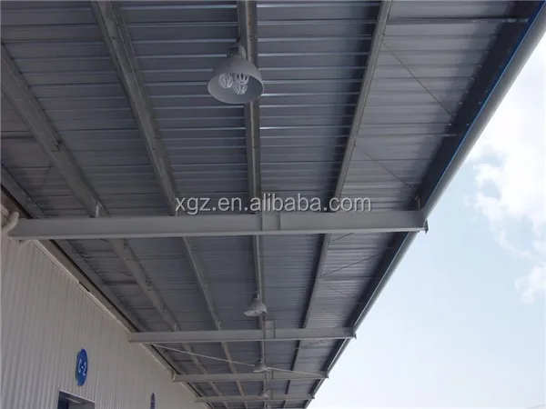 rockwool sandwich panel bolted connection prefabricated steel frame warehouse