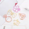 Cute shape creative bookmark metal book folder Paper clip bookmark