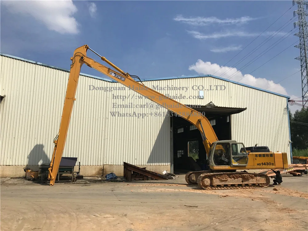 CE-Approved KATO HD1430 Excavator Long Reach Boom and Arm with 21meters Long Reach Q345B&Q690D Material and 6 Months Warranty