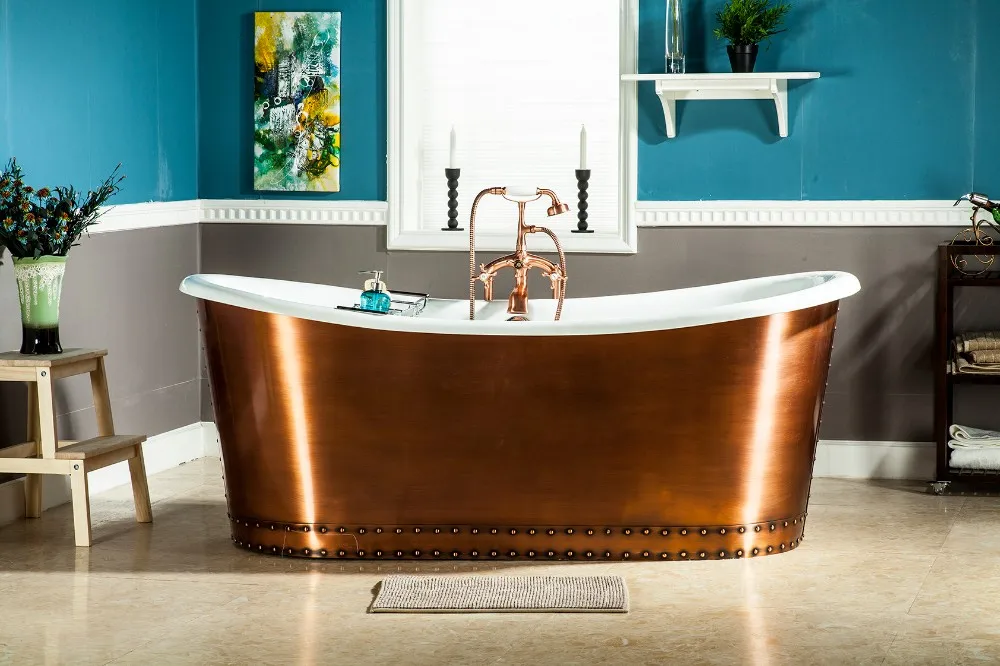 Very Popular Bathroom Soaking Cast Iron Copper Bathtubs Photos India