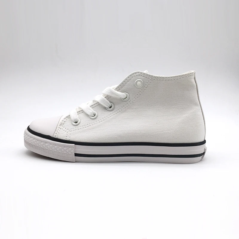 childrens white canvas shoes